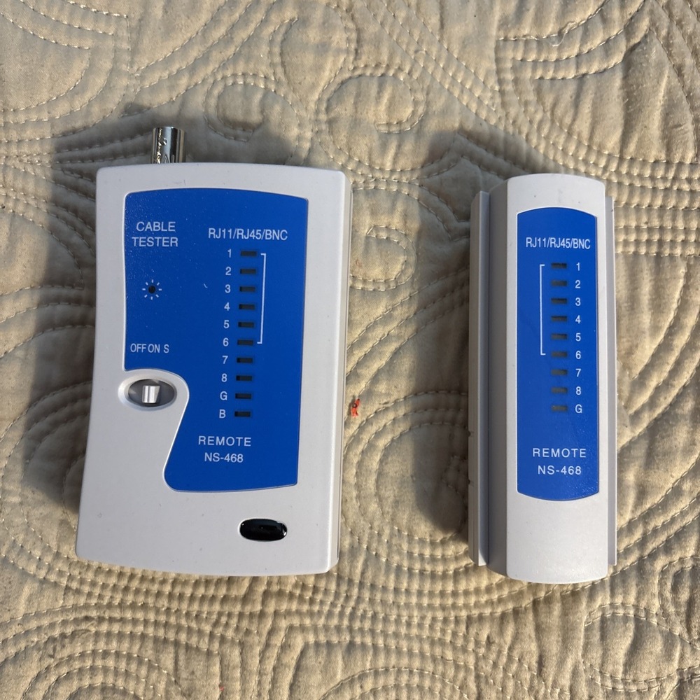 Multi Function LED Network Cable Tester for BNC RJ45, RJ11, RJ12 Remote NS-468 - Picture 2 of 4